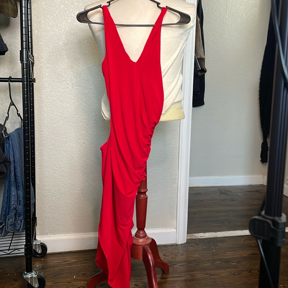 Women’s Red fashion nova evening gown